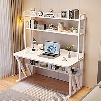 モダン ホワイトデスク パソコンデスク（木製・幅120cm×奥行60cm×高さ72cm・ワーク